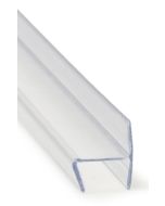 h-Profil för 10-12 mm glas transp. PVC 3,0m 