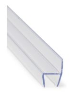 h-Profil för 8 mm glas av transp. PVC 1,8 m