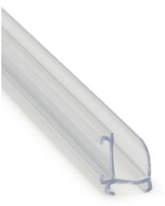 U-profil för 6 mm glas, av transp. PVC 1,8 m