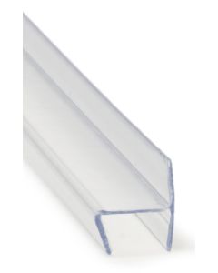 h-Profil för 10-12 mm glas transp. PVC 3,0m 