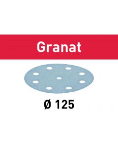 Festool Sliprond 125/9 mm K 80 (Granat) 50 st/fp 