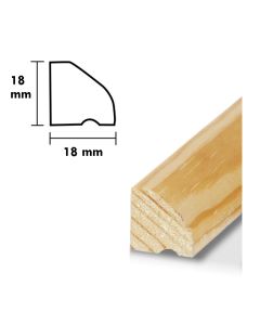 Droppnäsa typ 3  D=18, H=18,  L=1,8 m