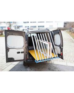 Transportställ fönster för montage i bil