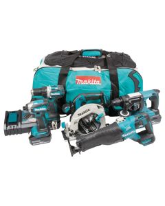 Makita Combokit DLX5032T 5 maskiner, 3 batteri 18V