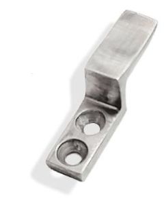 Fönstervred hake 223 förnicklad mässing 10 mm