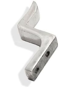 Fönstervred hake 223 förnicklad mässing 20 mm