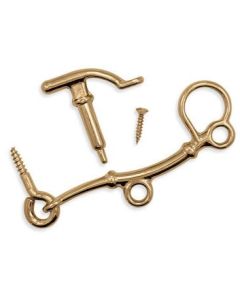 Stormhasp 415 mässing komplett med skruv