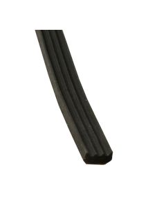 Kronlist 4x9 mm självhäftande, SVART 125 m