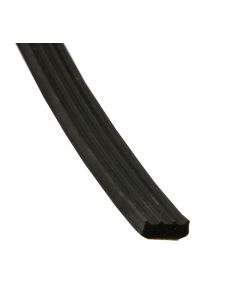 Kronlist 4x10 mm självhäftande, SVART 125 m