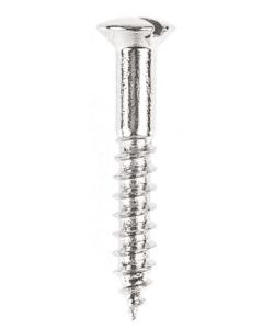 Skruv TKFS 4,0 x 40 mm förnicklad mässing, UTGÅR!