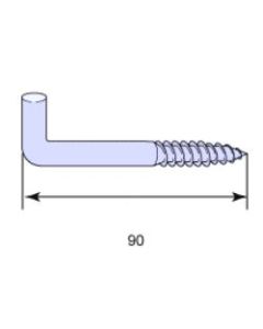 Karmkrok 5690 90 mm förgylld, UTGÅR!