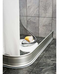 Duschsarg 160 x 30 cm Höger, Alu