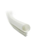 O-list 8 mm, C-sågspår VIT med tråd 75 m