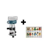 Makita Multifräs 18v DRT50ZJX5 + Frässet 12-delar