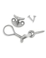 Fönsterlås VM 280 ÖGLA med hake, förnickl. mässing