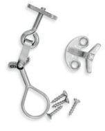 Fönsterlås VM 281 ÖGLA hake+bricka, förn. mässing