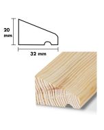 Droppnäsa typ 4  D=32  H=20,  L=1,8 m RAK