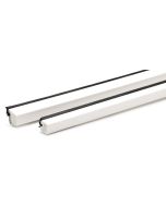 Glaslist i  PVC 14x14 VIT 2,5 m