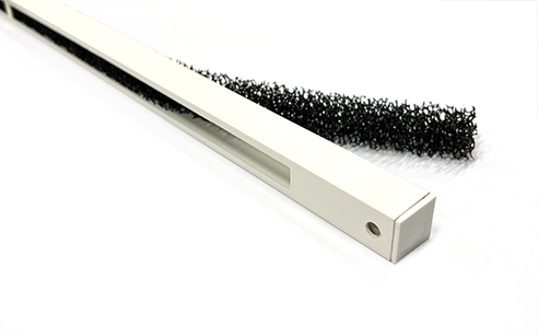 Dammfilter i en förhöjningsdel till Biobe spaltventil