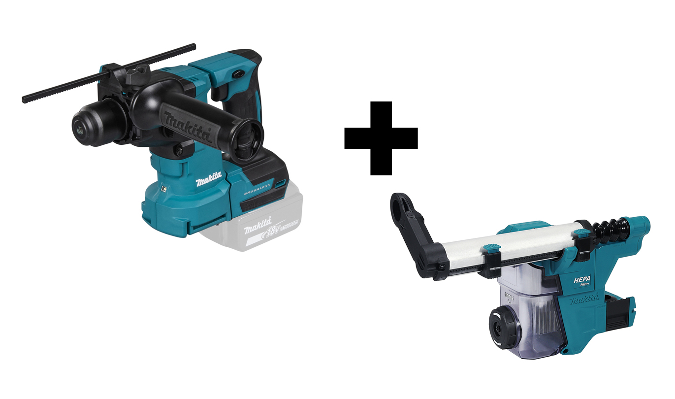 Product Image for Makita Borrhammare DHR183Z (18V) Basic+dammuppsamlare
