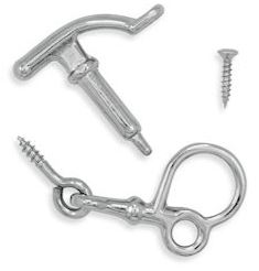 Product Image for Fönsterhasp 414 förnicklad komplett med skruv