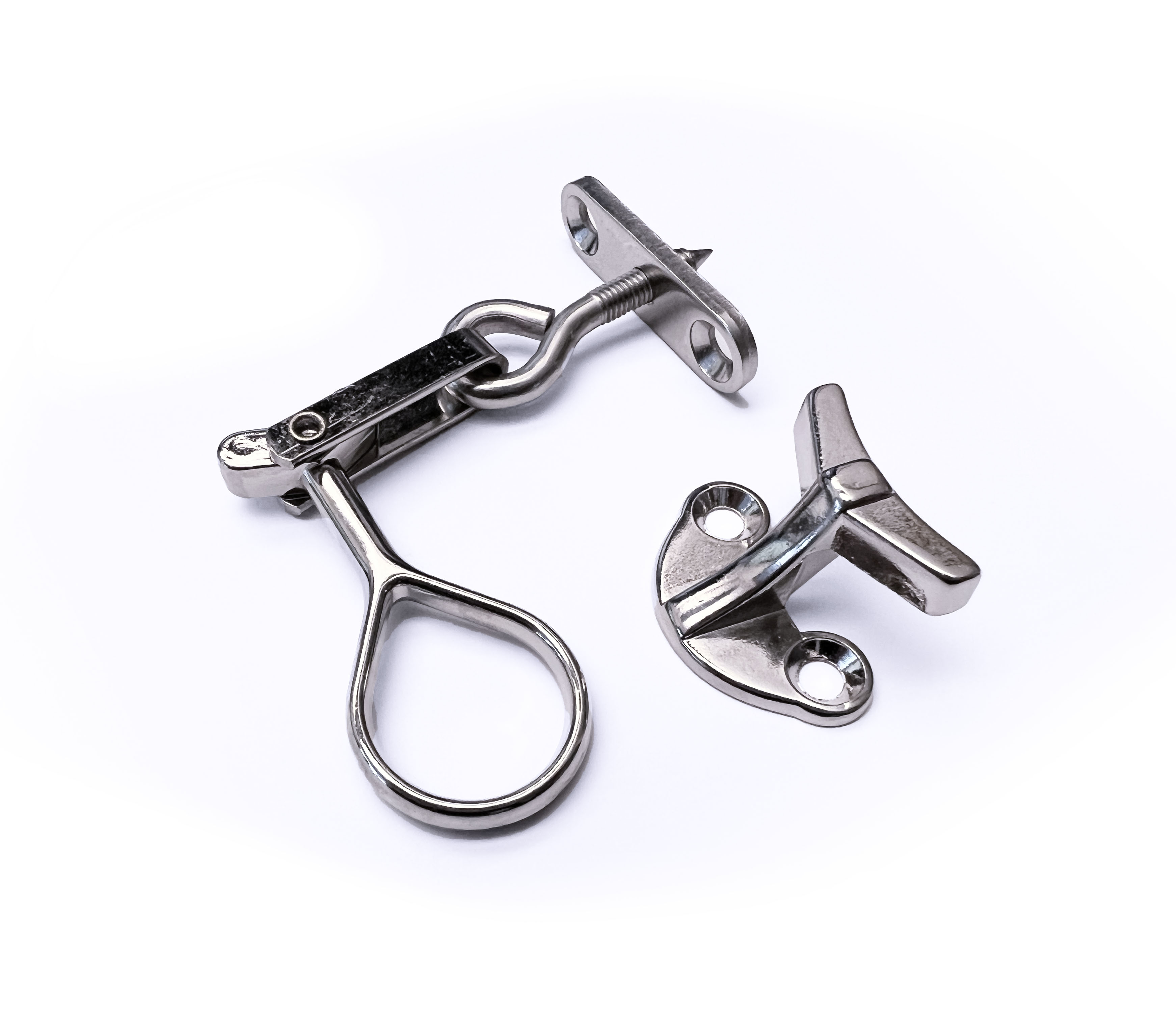 Product Image for Fönsterlås VM 281 ÖGLA med hake och bricka,förnicklad