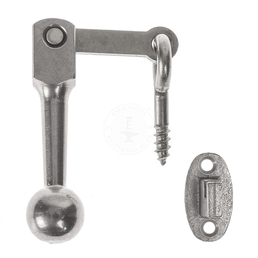 Product Image for Fönsterlås 5099 förnicklad med skruvögla och hake