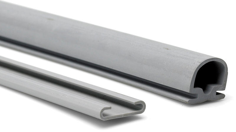 Product Image for Klämfri-list grå, 2070mm gummi och skena 