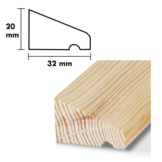 Product Image for Droppnäsa typ 4  D=32  H=20,  L=1,8 m RAK