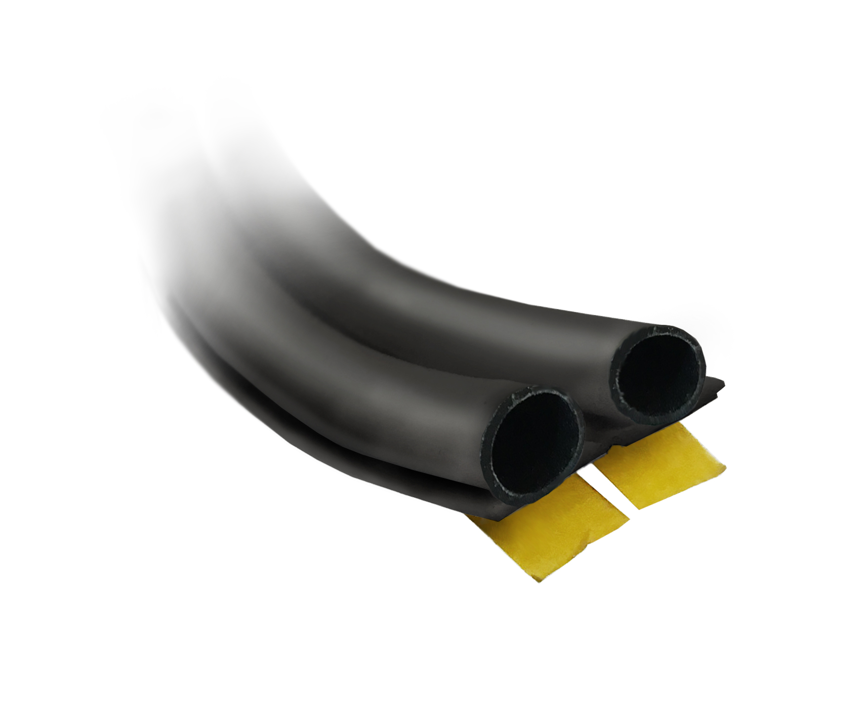 Product Image for Omega-list 7 mm, silikon SVART självhäftande 50 m