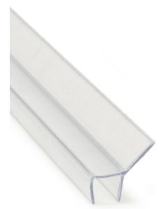 h-vinkel profil 10 mm transparant PVC L=3m